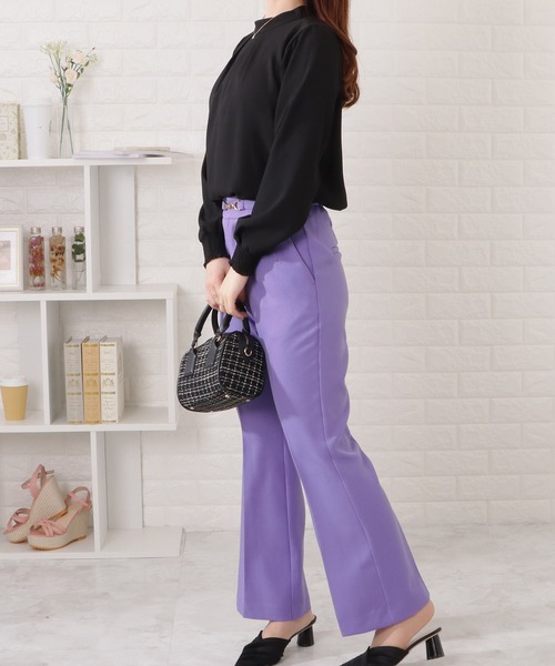 Lace Ladies(レースレディース)の「2WAYボウタイ付き長袖ブラウス(シャツ/ブラウス・レディース・アイボリー/グリーン/ブラック/ベージュ/ブルーグレー・FREE/S)」の14枚目の写真