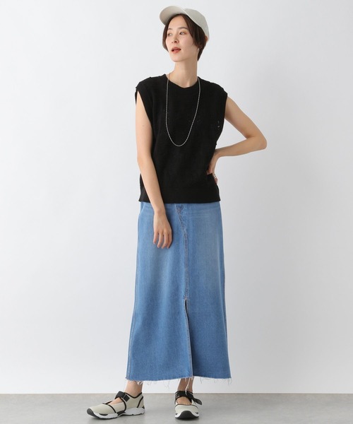 LEPSIM(レプシィム)の「アシメスリットデニムスカート 704344(スカート・レディース・ライトブルー/ブルー・LARGE/MEDIUM)」の22枚目の写真