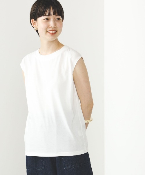 BEAMS HEART（ビームスハート）の「【2点セット】BEAMS HEART / サッカーサテン キャミワンピース×フレンチスリーブTシャツ（ワンピース・レディース・オリーブ/ベージュ/ネイビー・FREE）」の11枚目の写真