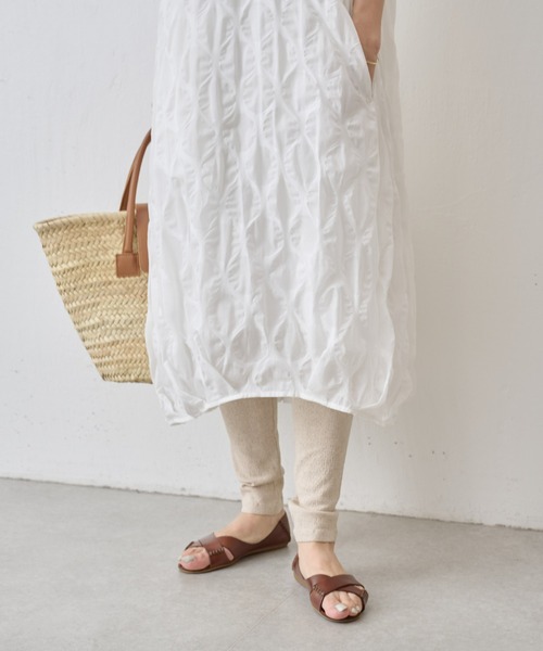 BEARDSLEY（ビアズリー）の「リネンレギンス（その他パンツ・レディース・ブラック/ベージュ・FREE）」の10枚目の写真