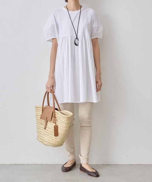 BEARDSLEY（ビアズリー）の「リネンレギンス（その他パンツ・レディース・ブラック/ベージュ・FREE）」の7枚目の写真