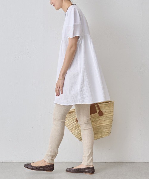 BEARDSLEY（ビアズリー）の「リネンレギンス（その他パンツ・レディース・ブラック/ベージュ・FREE）」の14枚目の写真