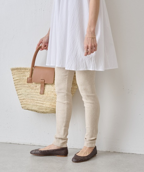 BEARDSLEY（ビアズリー）の「リネンレギンス（その他パンツ・レディース・ブラック/ベージュ・FREE）」の17枚目の写真