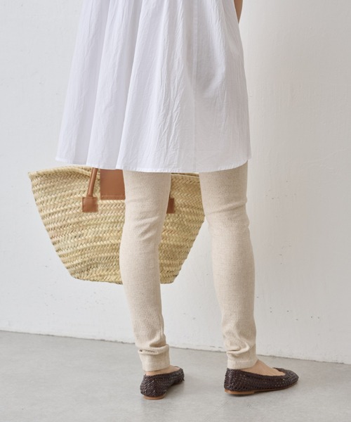 BEARDSLEY（ビアズリー）の「リネンレギンス（その他パンツ・レディース・ブラック/ベージュ・FREE）」の20枚目の写真