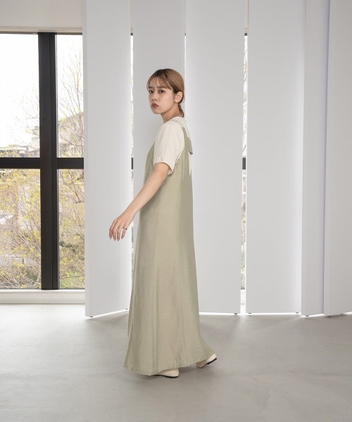 Amiur（エミレ）の「double strap apron ops（ワンピース）」 - WEAR