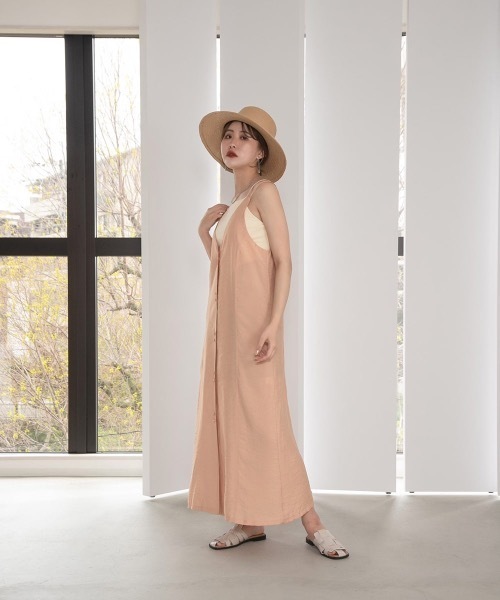 Amiur（エミレ）の「double strap apron ops（ワンピース）」 - WEAR 