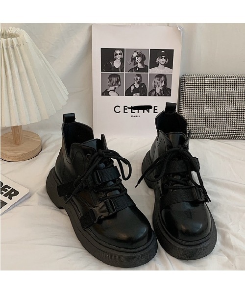 Burner(バーナー)の「【OKUOKU 0909】 厚底ブーツ oku-shoes-67683900(ブーツ・レディース・ブラック系その他/ブラック系その他2・36/38)」の6枚目の写真
