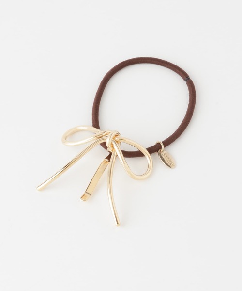 SMELLY（スメリー）の「メタルノットリボンヘアカフセット（ヘアゴム・レディース・ゴールド・-）」の9枚目の写真