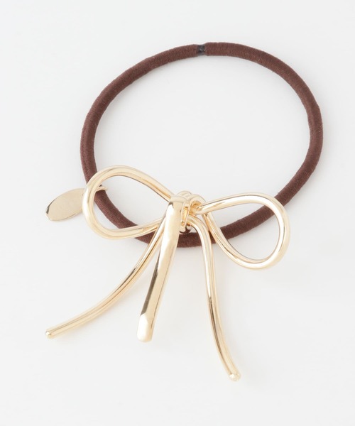 SMELLY（スメリー）の「メタルノットリボンヘアカフセット（ヘアゴム・レディース・ゴールド・-）」の10枚目の写真