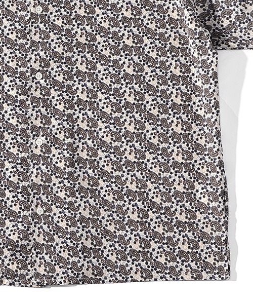 JOKER(ジョーカー)の「【JOKER】オープンカラー半袖総柄シャツ メンズ オーバーサイズ アロハシャツ ルーズ ビッグシルエット 開襟 花柄 ペイズリー柄 バンダナ柄 春服(シャツ/ブラウス・メンズ・ミント/レッド/ブラック/チョコ/アイボリー・M/L/XL)」の20枚目の写真