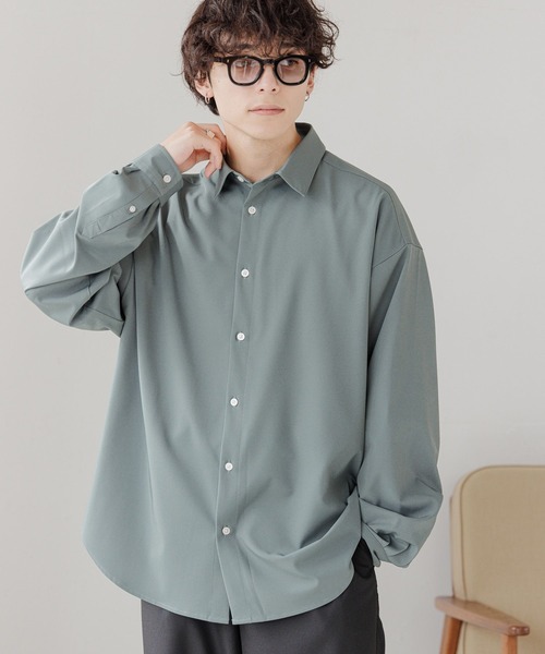 RAGEBLUE（レイジブルー）の「【LUXURY+EASY】CLEAN LOOSE SHIRTS / ラグイージークリーンルーズシャツ（シャツ/ブラウス・メンズ・グレー/ブラック/ホワイト/グリーン・SMALL/MEDIUM/LARGE）」の14枚目の写真