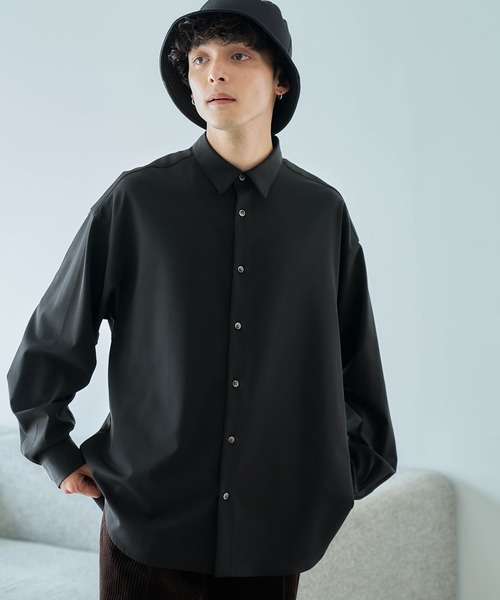 RAGEBLUE（レイジブルー）の「【LUXURY+EASY】CLEAN LOOSE SHIRTS / ラグイージークリーンルーズシャツ（シャツ/ブラウス・メンズ・グレー/ブラック/ホワイト/グリーン・SMALL/MEDIUM/LARGE）」の5枚目の写真