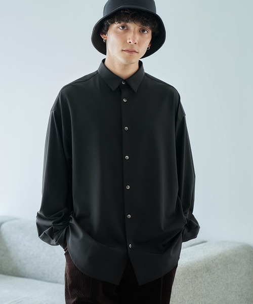 RAGEBLUE（レイジブルー）の「【LUXURY+EASY】CLEAN LOOSE SHIRTS / ラグイージークリーンルーズシャツ（シャツ/ブラウス・メンズ・グレー/ブラック/ホワイト/グリーン・SMALL/MEDIUM/LARGE）」の6枚目の写真