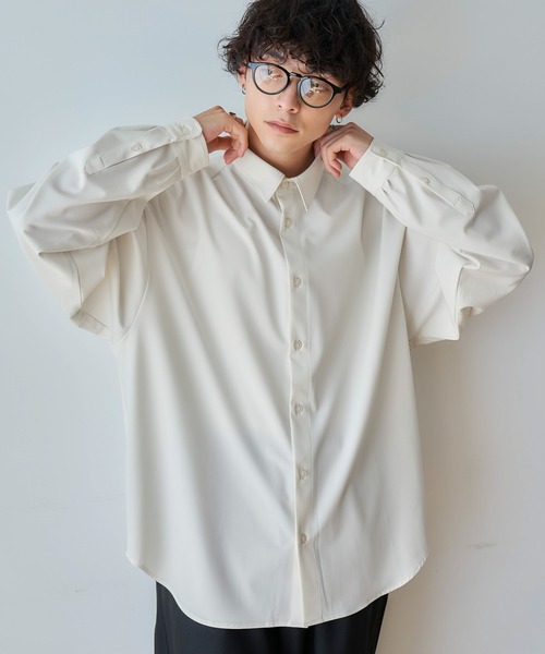 RAGEBLUE（レイジブルー）の「【LUXURY+EASY】CLEAN LOOSE SHIRTS / ラグイージークリーンルーズシャツ（シャツ/ブラウス・メンズ・グレー/ブラック/ホワイト/グリーン・SMALL/MEDIUM/LARGE）」の20枚目の写真