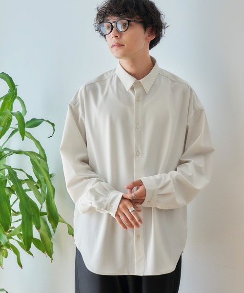RAGEBLUE（レイジブルー）の「【LUXURY+EASY】CLEAN LOOSE SHIRTS / ラグイージークリーンルーズシャツ（シャツ/ブラウス・メンズ・グレー/ブラック/ホワイト/グリーン・SMALL/MEDIUM/LARGE）」の21枚目の写真
