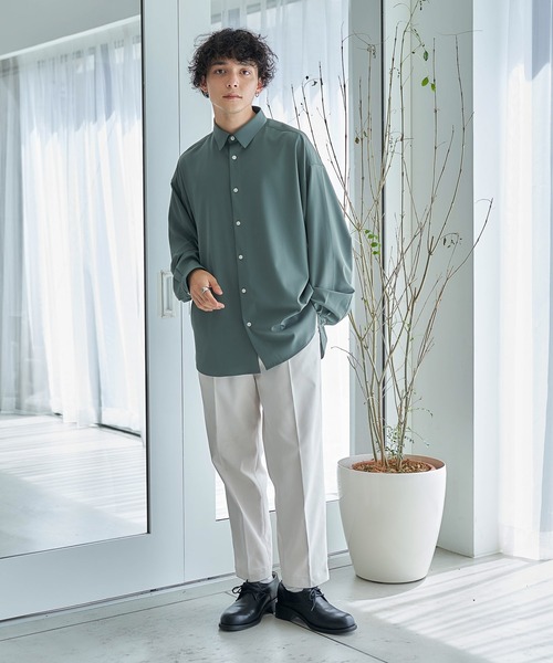 RAGEBLUE（レイジブルー）の「【LUXURY+EASY】CLEAN LOOSE SHIRTS / ラグイージークリーンルーズシャツ（シャツ/ブラウス・メンズ・グレー/ブラック/ホワイト/グリーン・SMALL/MEDIUM/LARGE）」の19枚目の写真