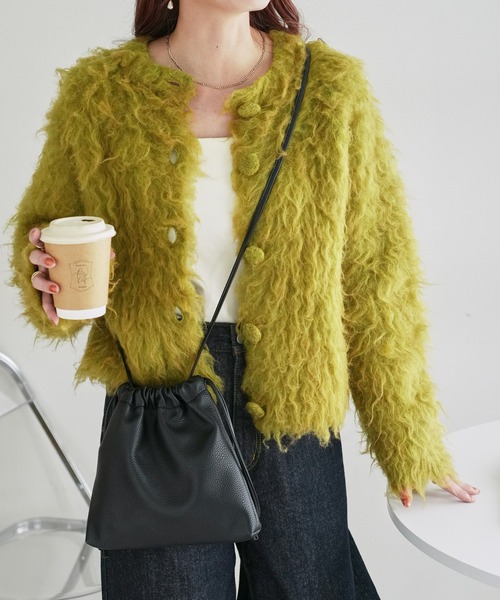 DISCOAT（ディスコート）の「【2WAY/WEB限定】シュリンク巾着ショルダーバッグ《軽量》（ショルダーバッグ・レディース・アイボリー/ブラック/ブルー/シルバー・FREE）」の19枚目の写真