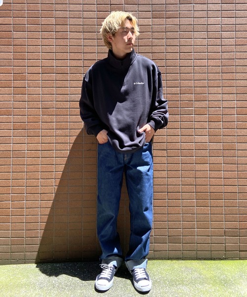 Columbia(コロンビア)の「【ムラサキスポーツ別注】columbia/コロンビア SUNRISE EDGE HALF ZIP SWEATSHI ハーフジップスウェット 裏起毛 ワンポイント刺繍 PM4748(スウェット・メンズ・ブラック/オートミール・XL/M/L/XS/S)」の7枚目の写真