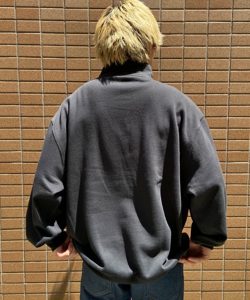 Columbia(コロンビア)の「【ムラサキスポーツ別注】columbia/コロンビア SUNRISE EDGE HALF ZIP SWEATSHI ハーフジップスウェット 裏起毛 ワンポイント刺繍 PM4748(スウェット・メンズ・ブラック/オートミール・XL/M/L/XS/S)」の6枚目の写真