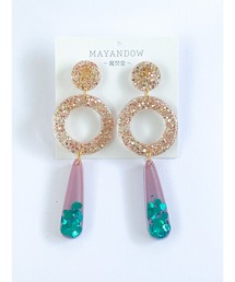 【MAYANDOW】シャンパン・ドーナツ (ピアス)(MA)