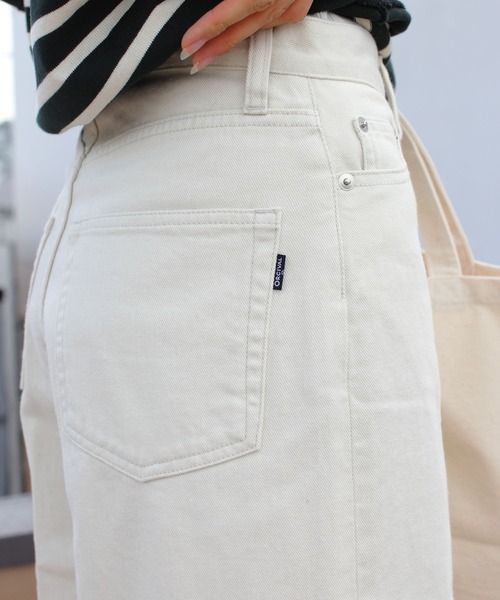 ORCIVAL(オーシバル)の「ORCIVAL/オーシバル ツイル5ポケットワイドパンツ TWILL 5PK WIDE PANTS E0080 MRT(チノパンツ・レディース・アイボリー/ライトベージュ・1/2)」の6枚目の写真