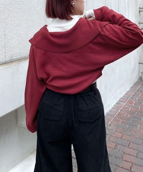 PAGEBOY(ページボーイ)の「BIGカラーショートカーディガン(カーディガン/ボレロ・レディース・ボルドー/ロイヤルブルー/モカ/ブラック・FREE)」の20枚目の写真