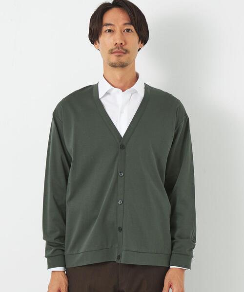 green label relaxing（グリーンレーベルリラクシング）の「L/A ポンチカーディガン（カーディガン/ボレロ・メンズ・グレー/ネイビー/ダークグリーン・M/S/L/XL）」の8枚目の写真