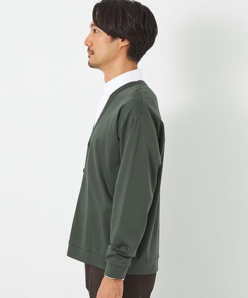 green label relaxing（グリーンレーベルリラクシング）の「L/A ポンチカーディガン（カーディガン/ボレロ・メンズ・グレー/ネイビー/ダークグリーン・M/S/L/XL）」の11枚目の写真