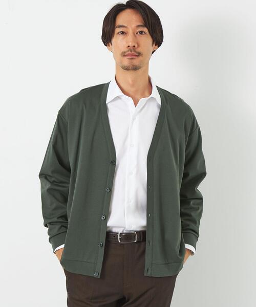 green label relaxing（グリーンレーベルリラクシング）の「L/A ポンチカーディガン（カーディガン/ボレロ・メンズ・グレー/ネイビー/ダークグリーン・M/S/L/XL）」の15枚目の写真