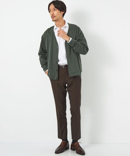 green label relaxing（グリーンレーベルリラクシング）の「L/A ポンチカーディガン（カーディガン/ボレロ・メンズ・グレー/ネイビー/ダークグリーン・M/S/L/XL）」の10枚目の写真