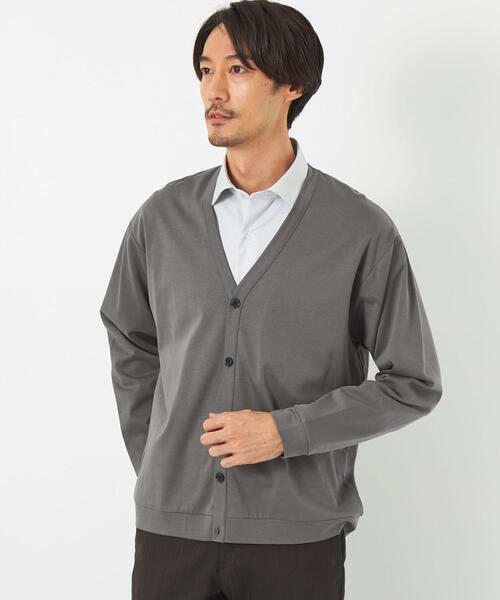 green label relaxing（グリーンレーベルリラクシング）の「L/A ポンチカーディガン（カーディガン/ボレロ・メンズ・グレー/ネイビー/ダークグリーン・M/S/L/XL）」の6枚目の写真
