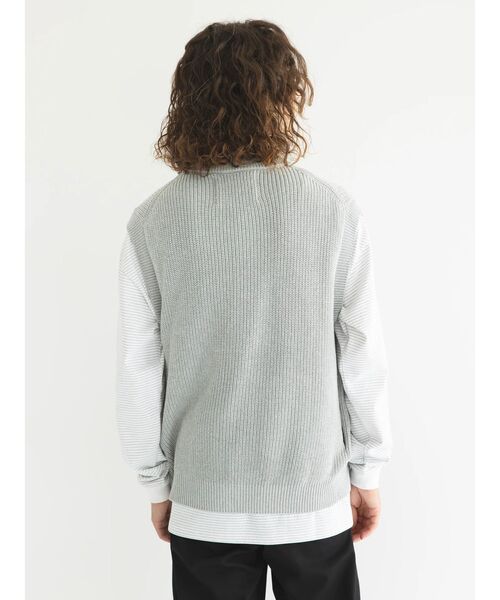 CRAFT STANDARD BOUTIQUE（クラフトスタンダードブティック）の「7Gリサイクルドライバーズニットベスト（ニット/セーター・メンズ・杢グレー/ブラック/ベージュ・M/L/XL）」の7枚目の写真