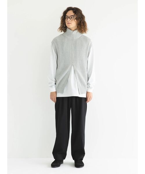 CRAFT STANDARD BOUTIQUE（クラフトスタンダードブティック）の「7Gリサイクルドライバーズニットベスト（ニット/セーター・メンズ・杢グレー/ブラック/ベージュ・M/L/XL）」の8枚目の写真