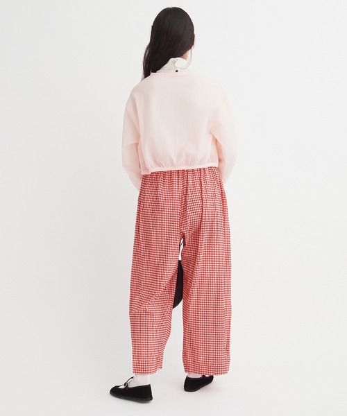 bulle de savon（ビュルデサボン）の「ちぢみgingham パンツ（その他パンツ・レディース・レッド/ブラック・FREE）」の10枚目の写真