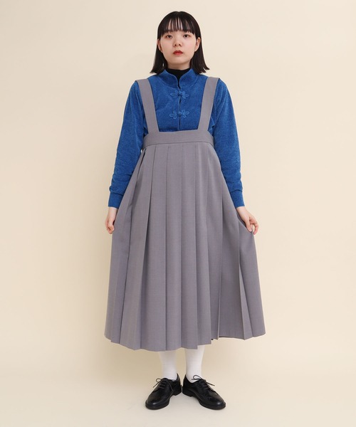 スカート I AM I in fact... _OJO pleata Skirt _OJO pleats Skirt(ジャンパースカート)|I am I in fact