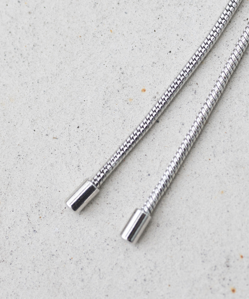 NOMINE（ノミネ）の「ループタイネックレス（ネックレス・レディース・シルバー/ホワイト/ブラック・フリー）」の15枚目の写真