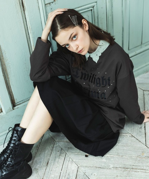 179/WG（イチナナキュウダブルジー）の「スカラップ刺繍ブラウス（シャツ/ブラウス・レディース・オフホワイト/ブラック/ミント/ピンク・MEDIUM）」の17枚目の写真