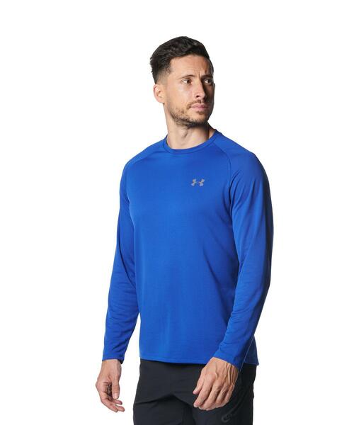 UNDER ARMOUR(アンダーアーマー)の「UAテック ロングスリーブ Tシャツ2.0(トレーニング/メンズ)(Tシャツ/カットソー・メンズ・ブルー・XXL/XL/S/L/M)」の1枚目の写真