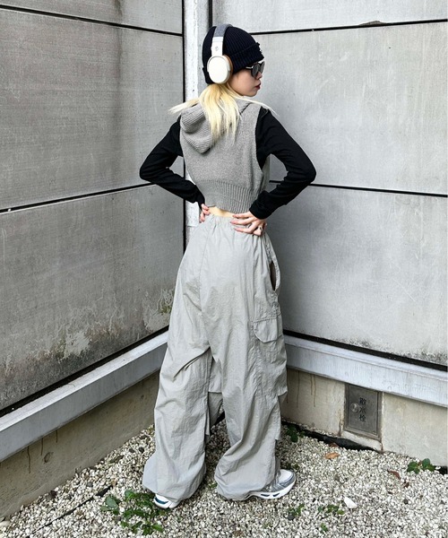 sedacle(セダクル)の「【SDG】hooded knit vest(ベスト・レディース・ベージュ/グレー/ブラック・FREE)」の14枚目の写真
