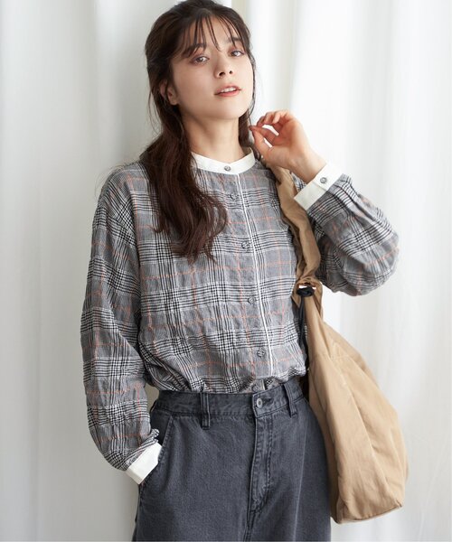 LBC(エルビーシー)の「クレリックパイピングシャツ(シャツ/ブラウス・レディース・グリーン/ブラック/ネイビー・M/L)」の10枚目の写真