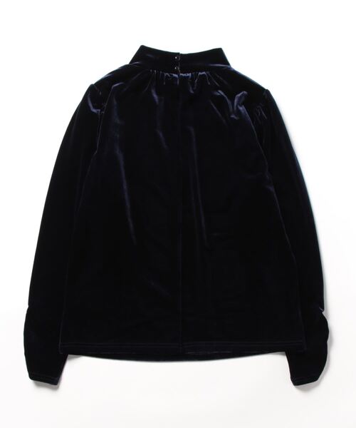 PREFERIR（プレフェリール）の「ハイネック ベロア プルオーバー（ニット/セーター・レディース・ネイビー/モカ/ブラック・MEDIUM/LARGE）」の4枚目の写真