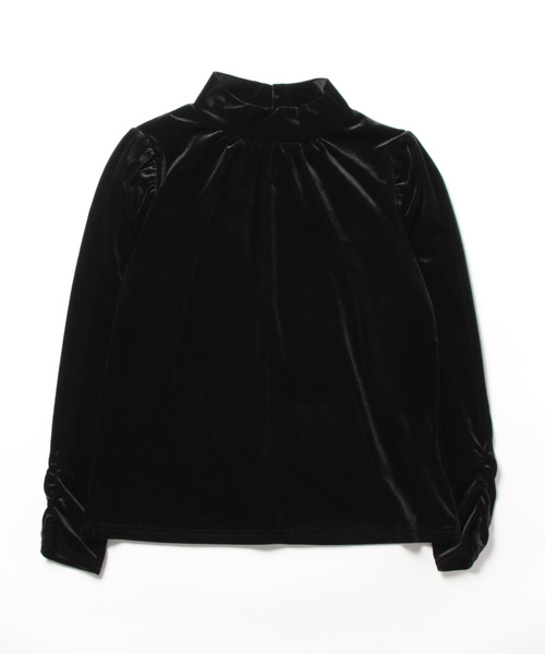 PREFERIR（プレフェリール）の「ハイネック ベロア プルオーバー（ニット/セーター・レディース・ネイビー/モカ/ブラック・MEDIUM/LARGE）」の5枚目の写真