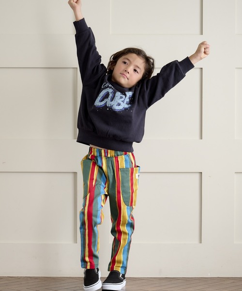 Life Support Products(ライフサポートプロダクツ)の「裏毛プリントワイドトレーナー(80~150cm)(スウェット・キッズ・アイボリー/レッド/ブラウン/ブルー/マスタード/オフホワイト/パープル/杢グレー/ブラック/グリーン・80/90/95/100/110/140/150/120/130)」の22枚目の写真