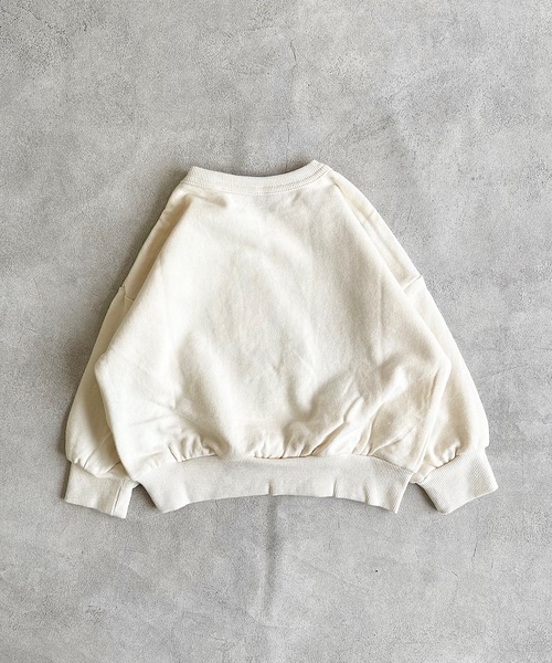 Life Support Products(ライフサポートプロダクツ)の「裏毛プリントワイドトレーナー(80~150cm)(スウェット・キッズ・アイボリー/レッド/ブラウン/ブルー/マスタード/オフホワイト/パープル/杢グレー/ブラック/グリーン・80/90/95/100/110/140/150/120/130)」の12枚目の写真