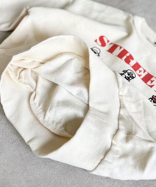 Life Support Products(ライフサポートプロダクツ)の「裏毛プリントワイドトレーナー(80~150cm)(スウェット・キッズ・アイボリー/レッド/ブラウン/ブルー/マスタード/オフホワイト/パープル/杢グレー/ブラック/グリーン・80/90/95/100/110/140/150/120/130)」の14枚目の写真