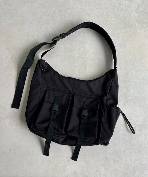 CPCM（シーピーシーエム）の「2ポケバックルショルダーバッグ（ショルダーバッグ・メンズ・アイボリー/ブラック/グリーン・FREE）」の12枚目の写真