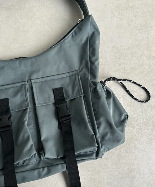 CPCM（シーピーシーエム）の「2ポケバックルショルダーバッグ（ショルダーバッグ・メンズ・アイボリー/ブラック/グリーン・FREE）」の15枚目の写真