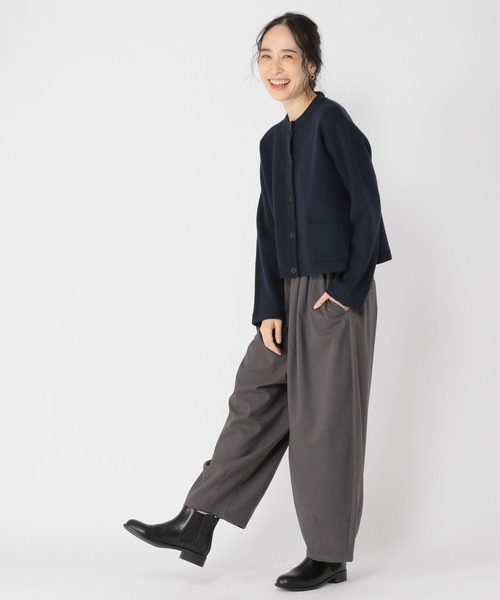 studio CLIP(スタディオクリップ)の「【マシンウォッシャブル/速乾】ソフィニー12ゲージジャケットカーディガン(カーディガン/ボレロ・レディース・ライトグレー/ライトブルー/ネイビー/オフホワイト・LARGE/MEDIUM)」の12枚目の写真