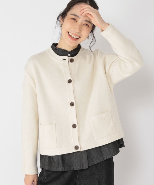 studio CLIP(スタディオクリップ)の「【マシンウォッシャブル/速乾】ソフィニー12ゲージジャケットカーディガン(カーディガン/ボレロ・レディース・ライトグレー/ライトブルー/ネイビー/オフホワイト・LARGE/MEDIUM)」の13枚目の写真