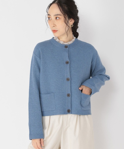 studio CLIP(スタディオクリップ)の「【マシンウォッシャブル/速乾】ソフィニー12ゲージジャケットカーディガン(カーディガン/ボレロ・レディース・ライトグレー/ライトブルー/ネイビー/オフホワイト・LARGE/MEDIUM)」の16枚目の写真